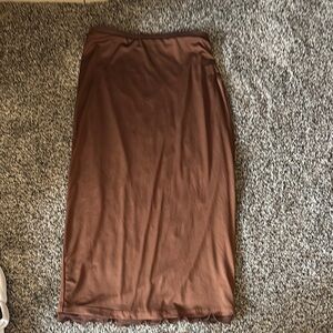 Elegant Brown Skirt